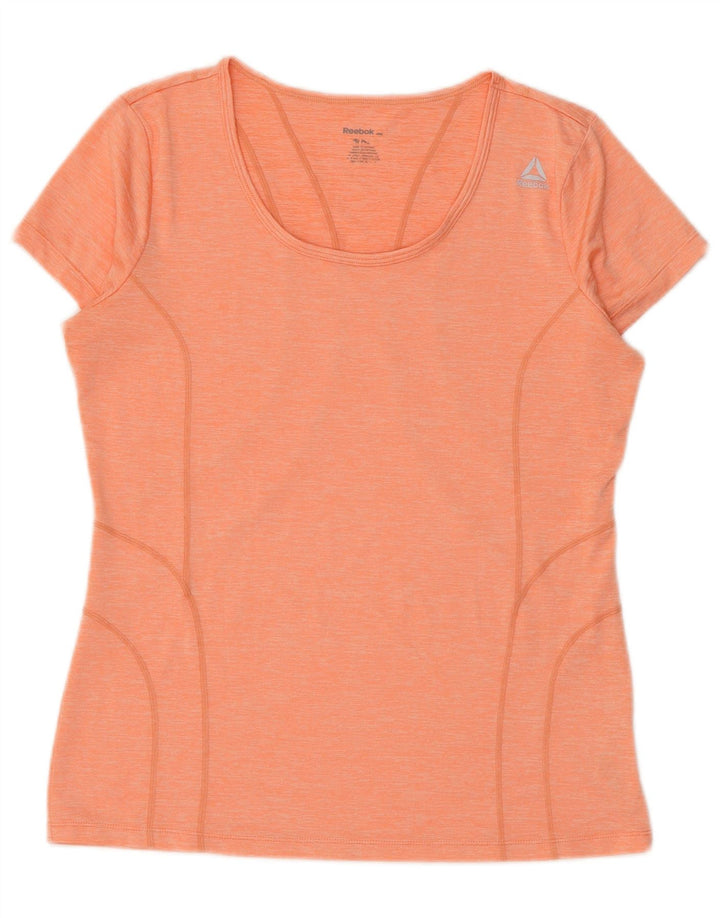 Camiseta feminina Reebok Top UK 14 poliéster laranja médio