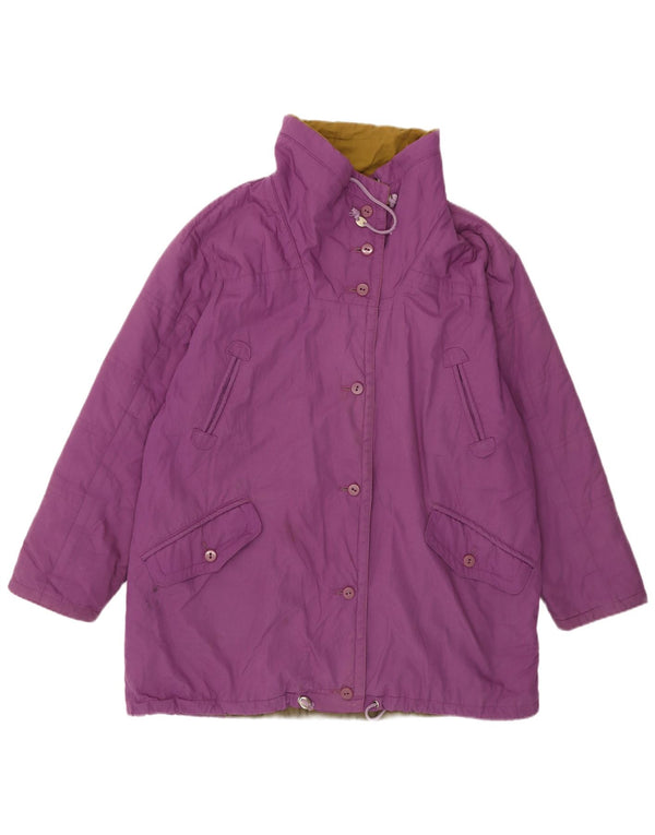 Jaqueta utilitária feminina VINTAGE UK 20 2XL roxa