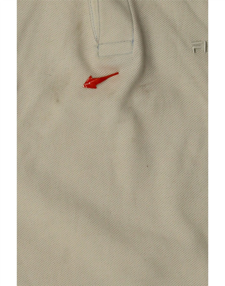 Camisa polo masculina FILA IT 48 médio branco