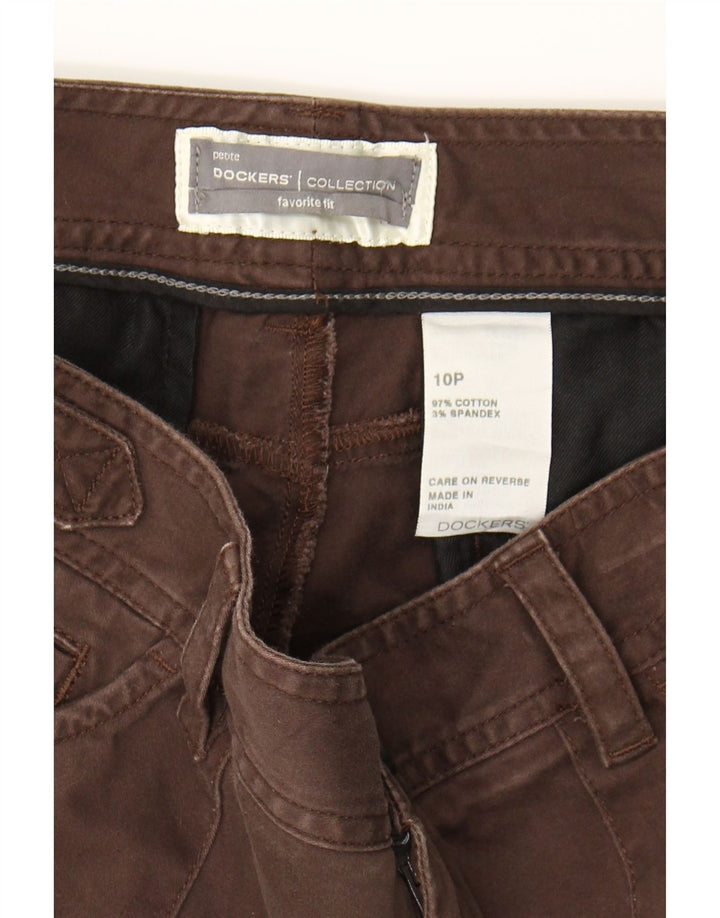 DOCKERS Womens Casual Trousers US 10 Large W32 L29 Brown Classic Vintage Dockers and Second-Hand Dockers from Messina Hembry 