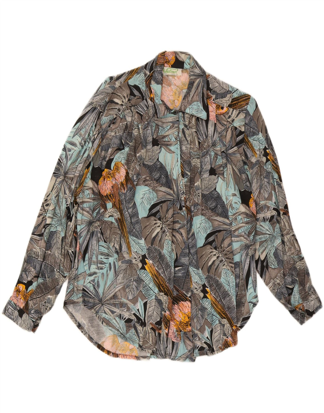 Blusa feminina VELENO UK 20 2XL viscose floral multicolorida