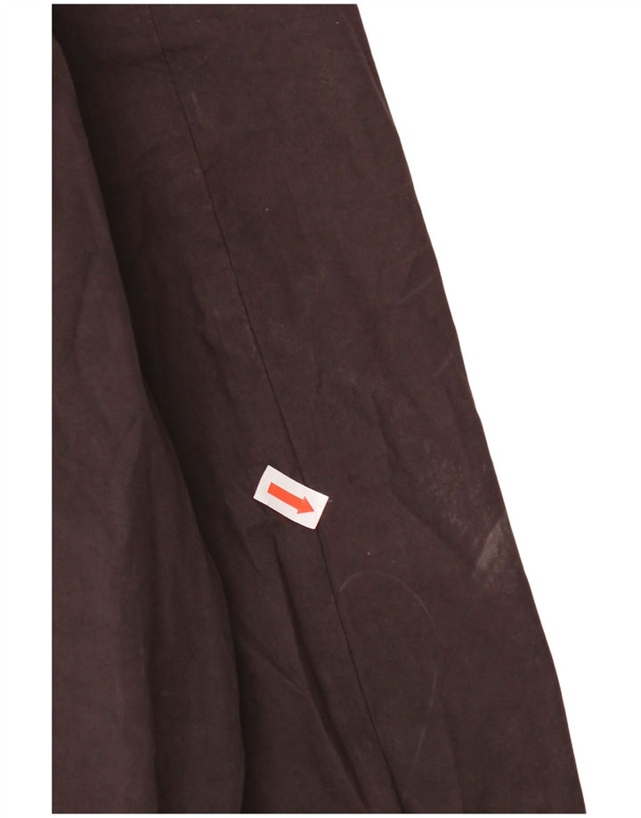 Jaqueta bomber masculina Armani Jeans com capuz EU 48 poliéster marrom pequeno