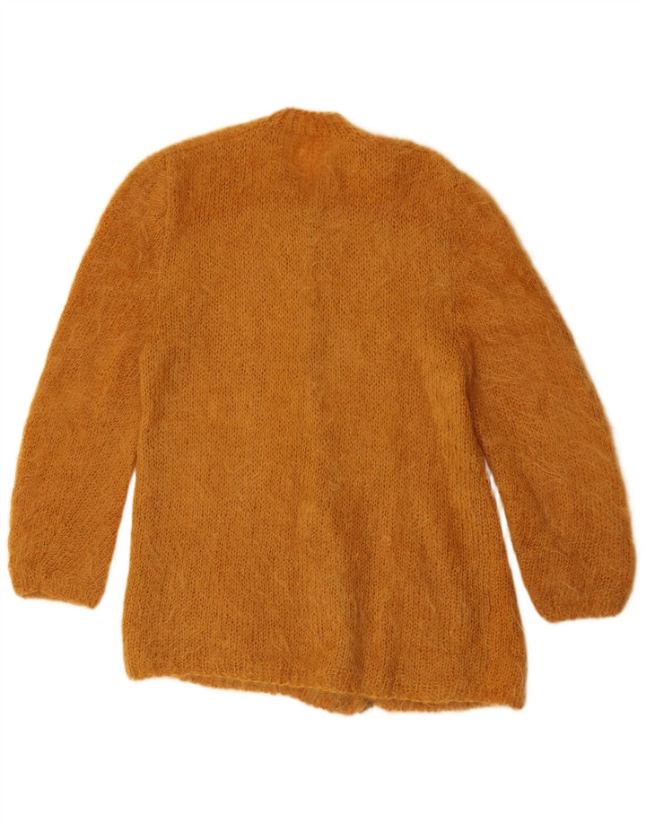 Suéter Cardigan Feminino Vintage Reino Unido 16 Grande Marrom