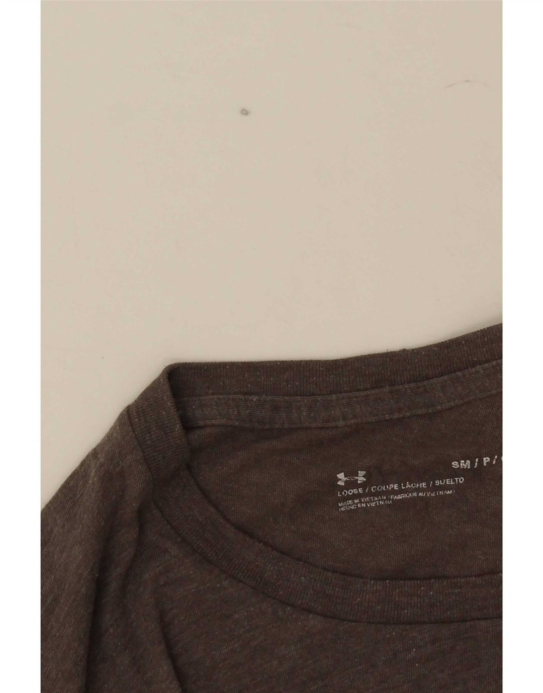 Camiseta masculina Under Armour pequena cinza