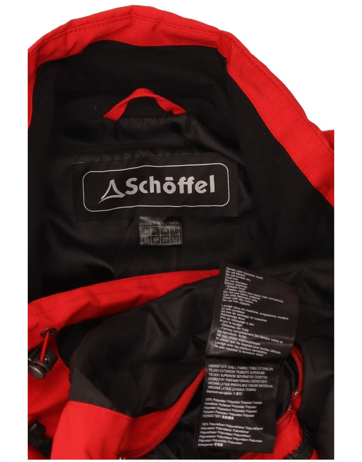 Jaqueta de chuva feminina Schoffel UK 20 2XL poliéster vermelho