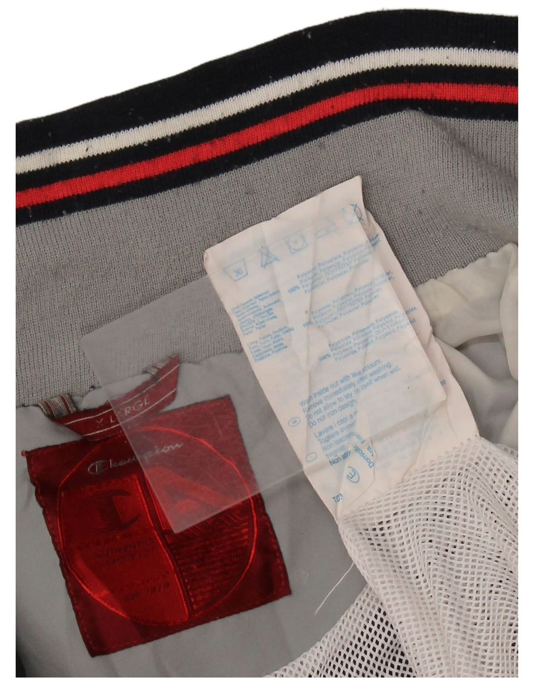 CHAMPION Mens Treino Top Jacket XL Azul Marinho Colourblock Poliéster