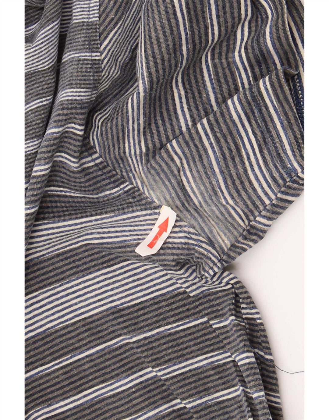 Camisa polo masculina Paul Smith de algodão listrado cinza médio
