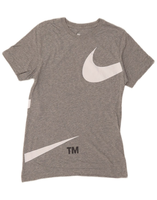 Camiseta Nike masculina gráfica Top XS algodão cinza