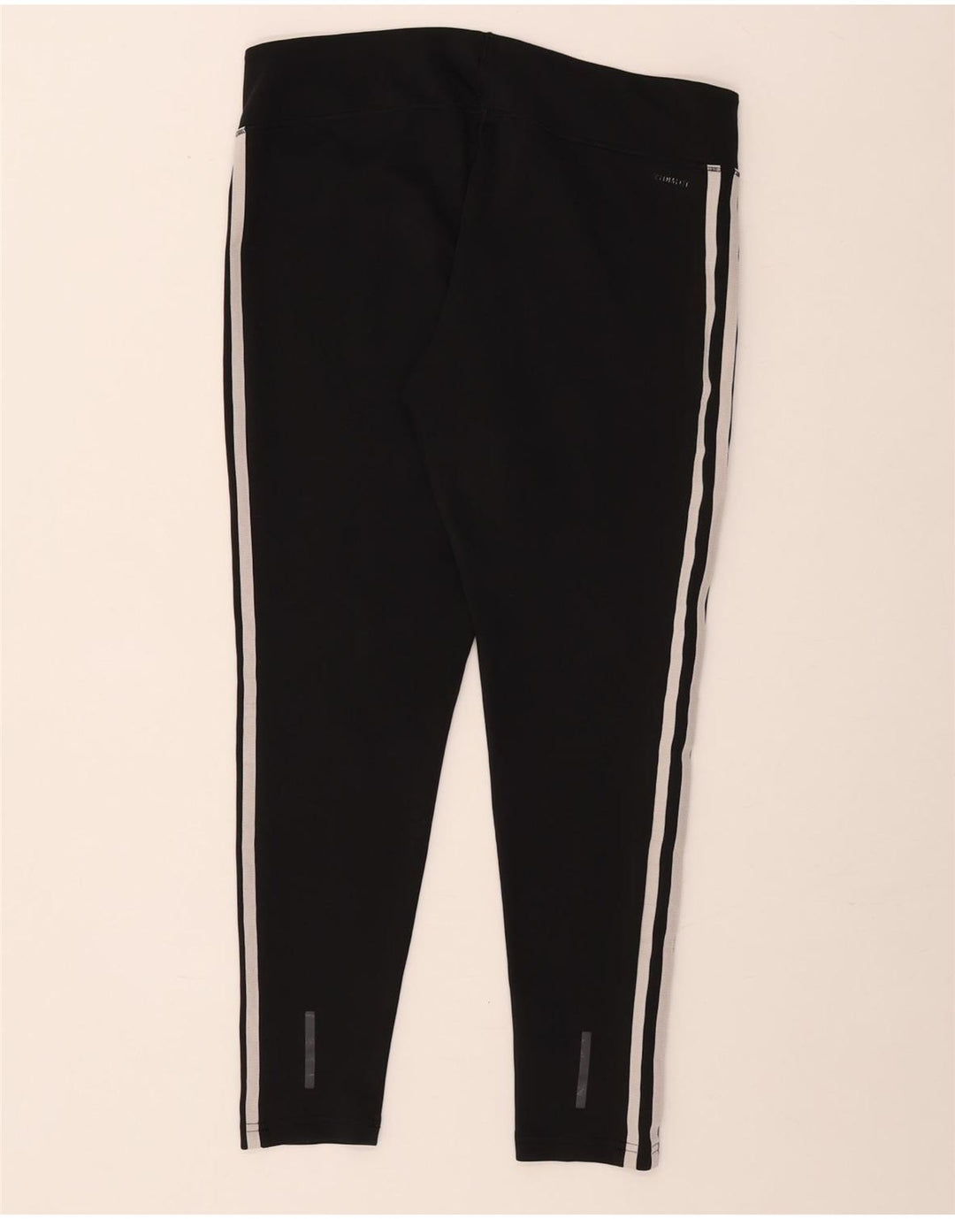 Adidas Womens Climalite Capri Leggings UK 16/18 Grande Preto Poliéster