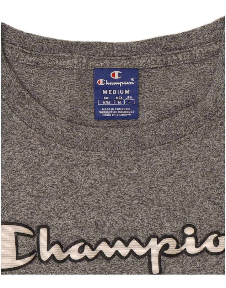 Camiseta feminina estampada Champion UK 12 cinza médio
