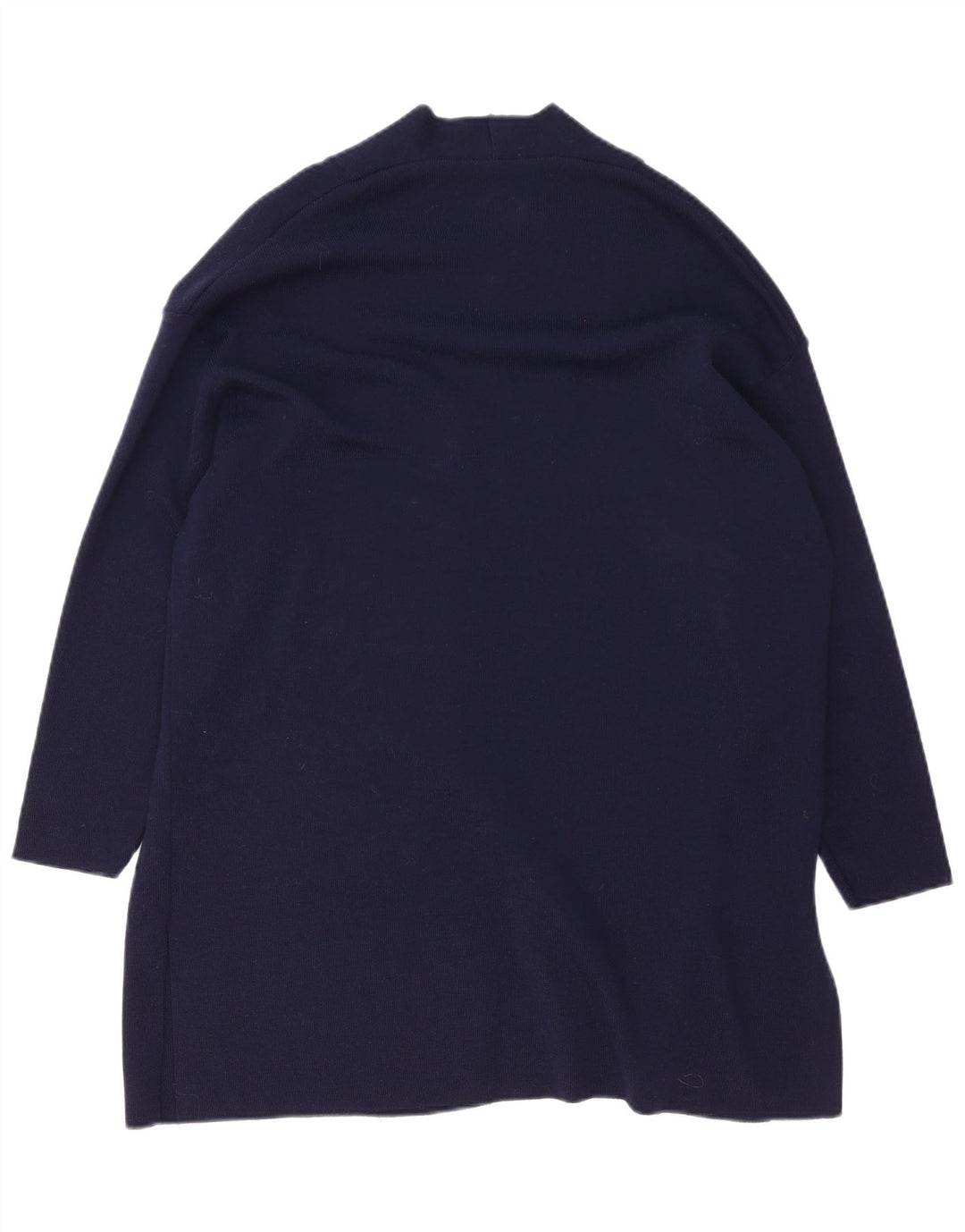 Suéter cardigã feminino Longline da Marks & Spencer Reino Unido 12 médio azul marinho