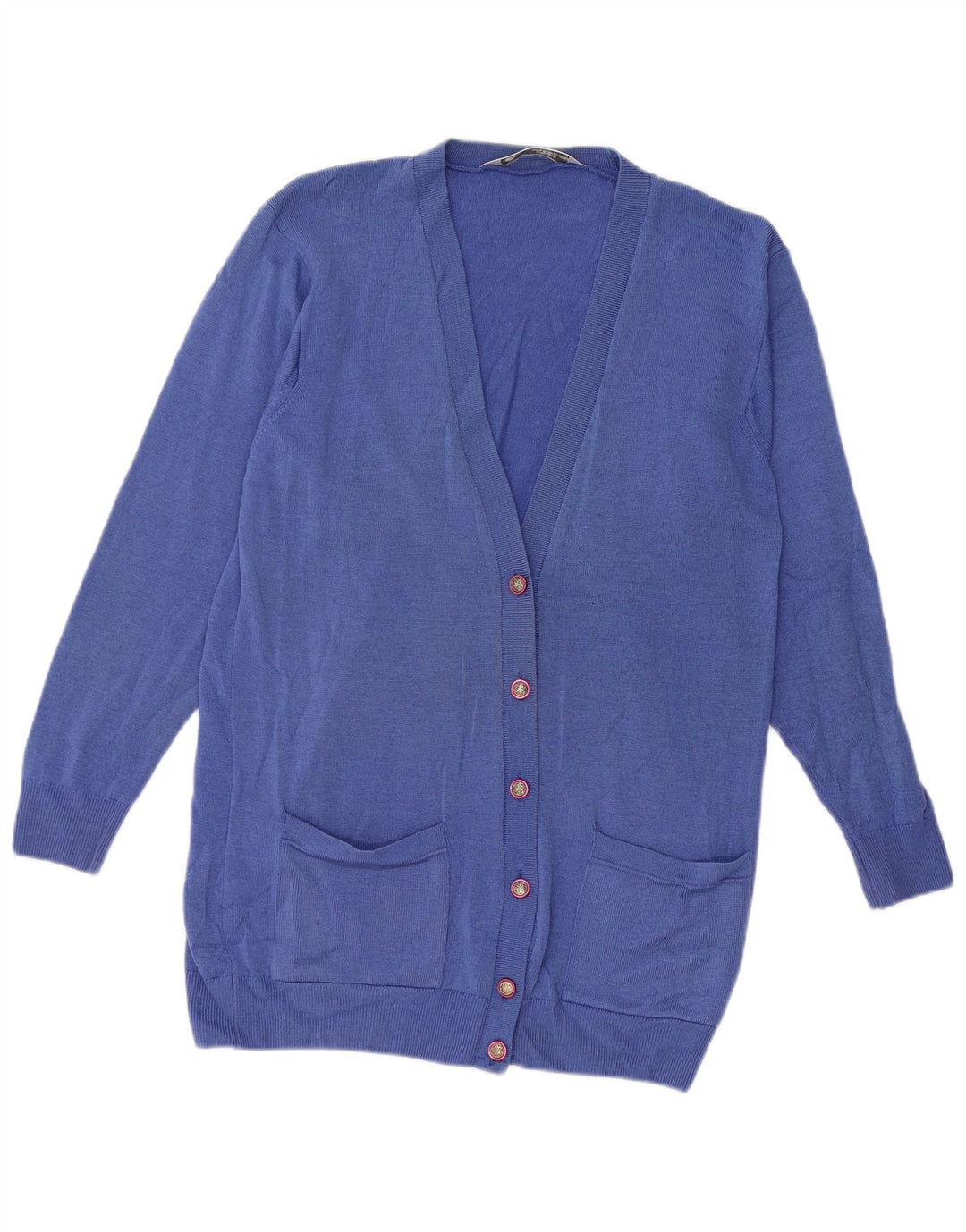 Suéter Marks & Spencer feminino St. Michael Cardigan Reino Unido 8 pequeno azul