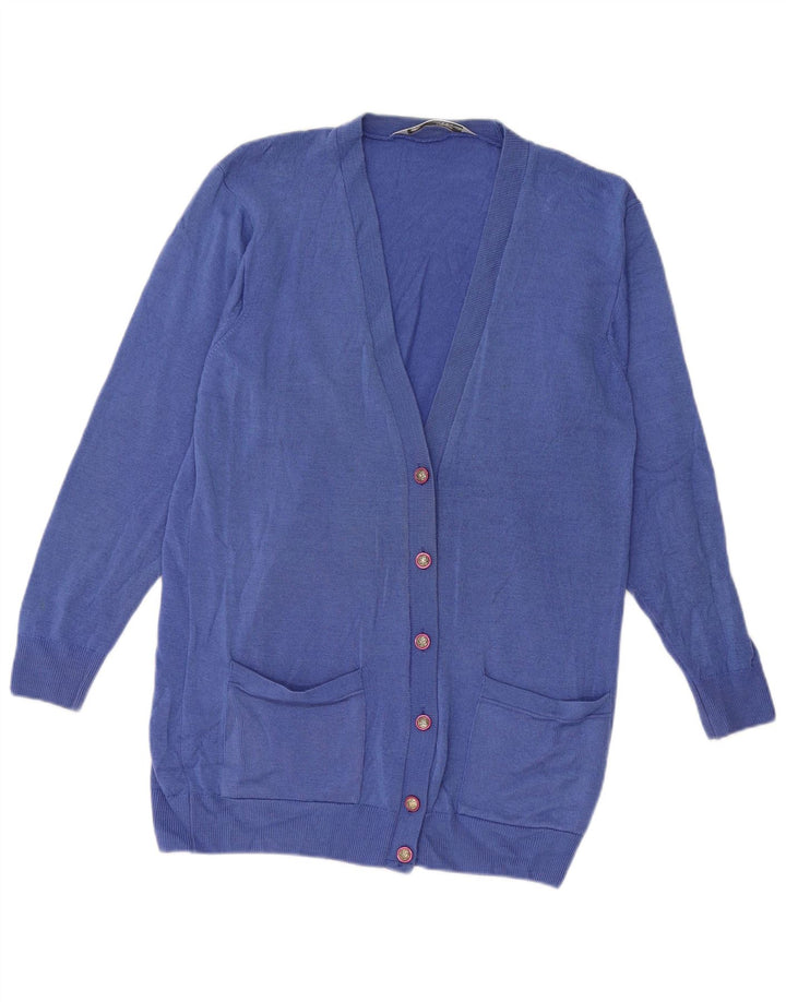 Suéter Marks & Spencer feminino St. Michael Cardigan Reino Unido 8 pequeno azul