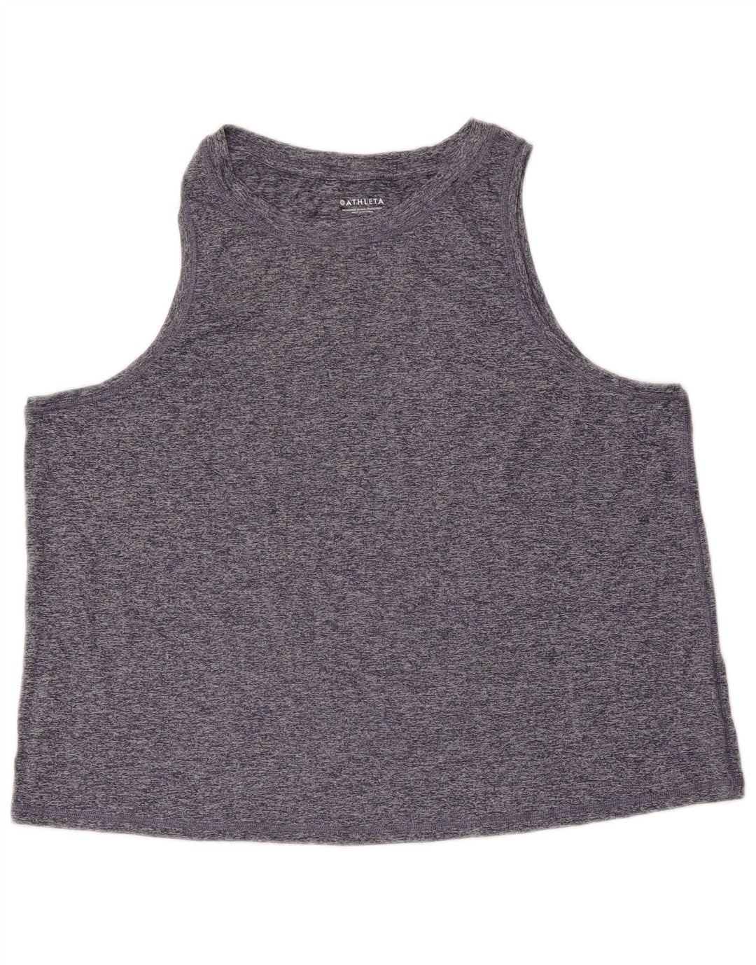 Top colete feminino ATHLETA UK 18 XL azul marinho poliéster manchado