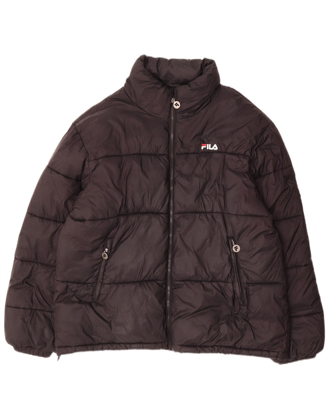 Jaqueta acolchoada masculina Fila UK 44 2XL poliéster preto