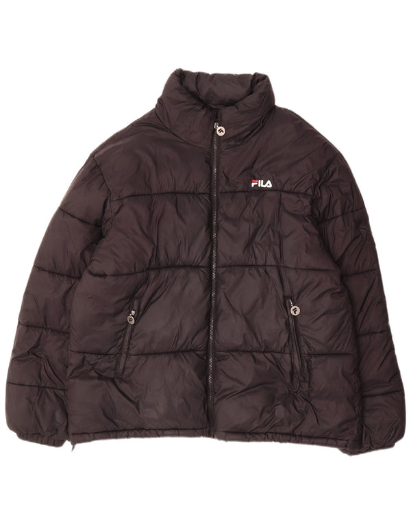 Jaqueta acolchoada masculina Fila UK 44 2XL poliéster preto