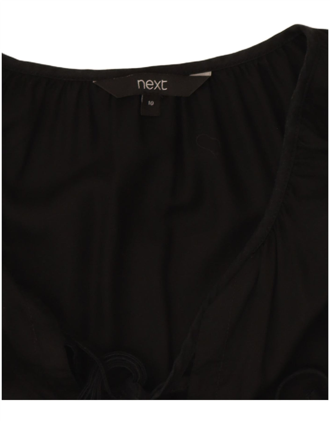 Próximo Vestido feminino de manga comprida oversized em camadas UK 10 pequeno preto