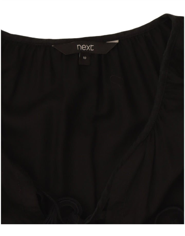 Próximo Vestido feminino de manga comprida oversized em camadas UK 10 pequeno preto