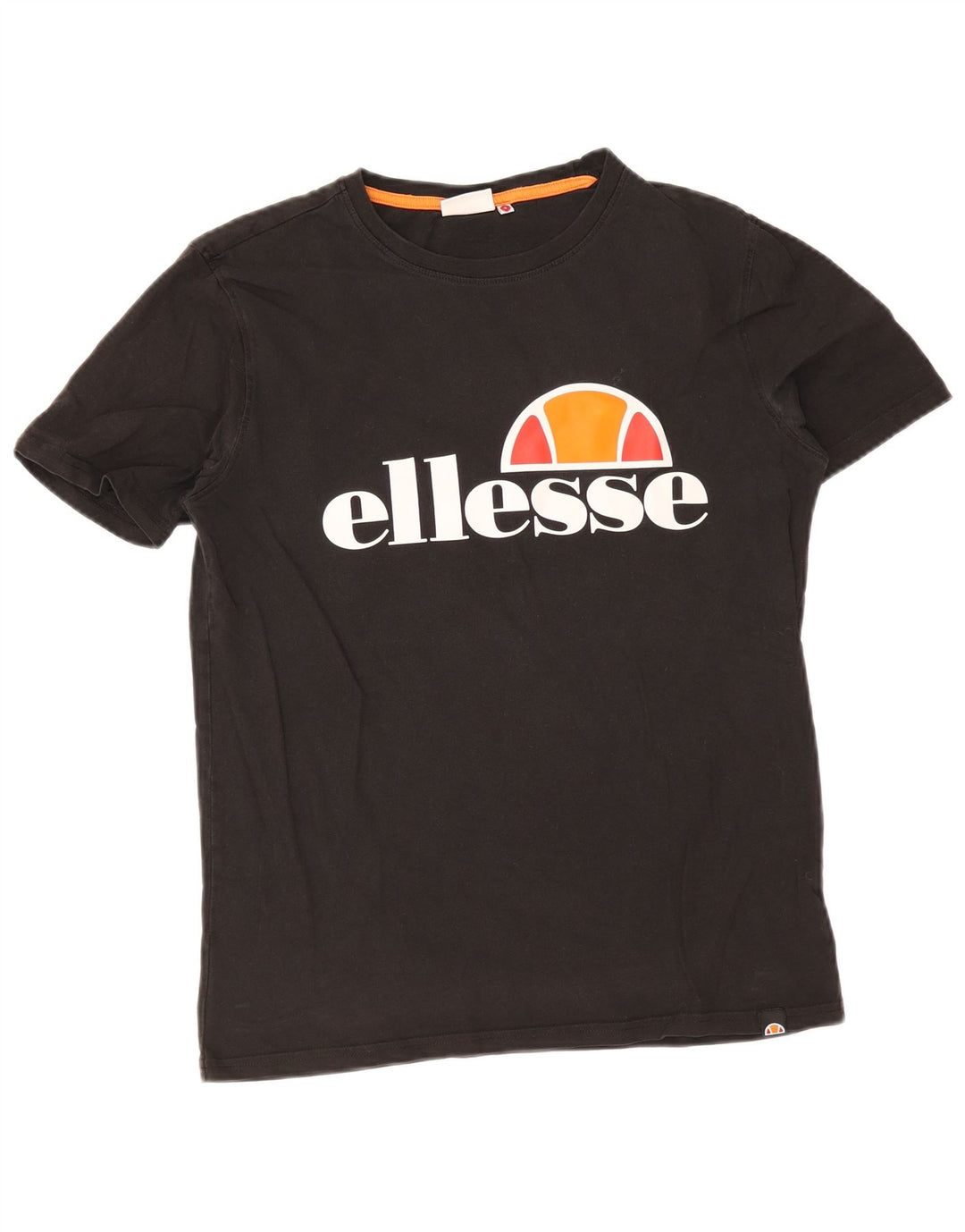 Ellesse Camiseta masculina gráfica top pequeno preto
