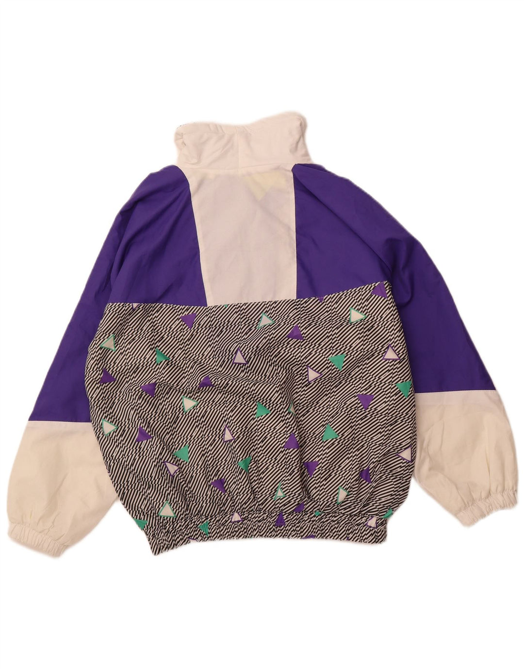 Jaqueta de esqui masculina com capuz RODEO Reino Unido 40 grande bloco colorido roxo