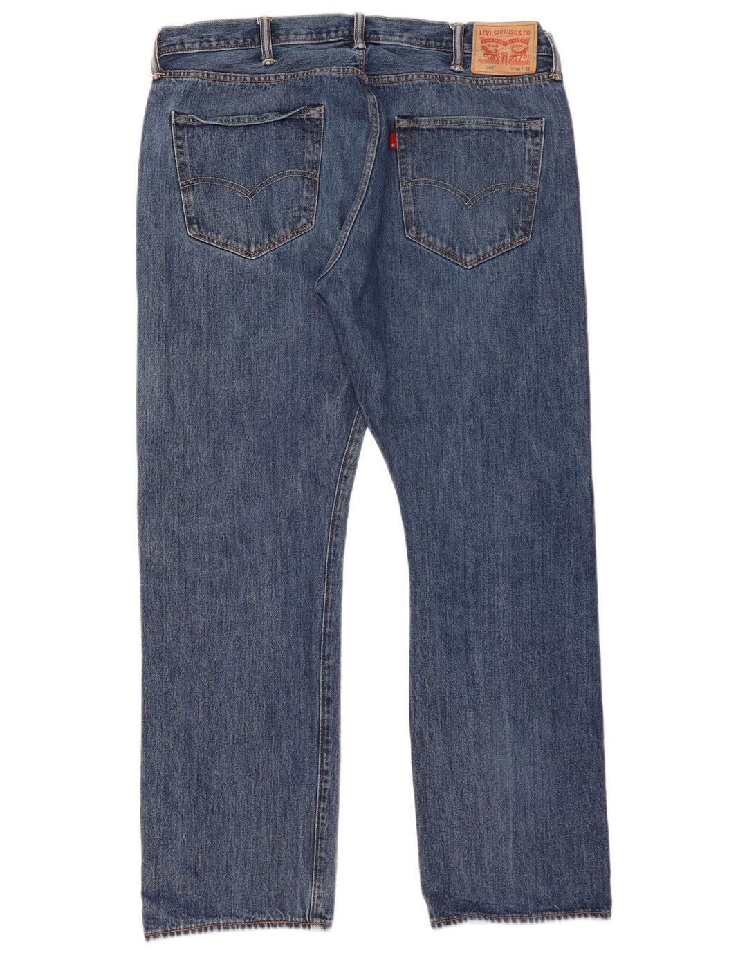 Levi's Masculino 501 Straight Jeans W40 L32 Azul Algodão