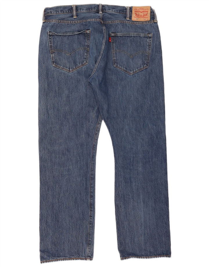 Levi's Masculino 501 Straight Jeans W40 L32 Azul Algodão