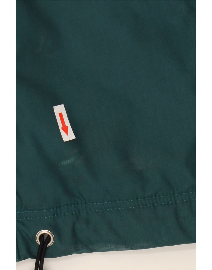 Jaqueta corta-vento masculina Ellesse com capuz Reino Unido 38 bloco colorido verde médio