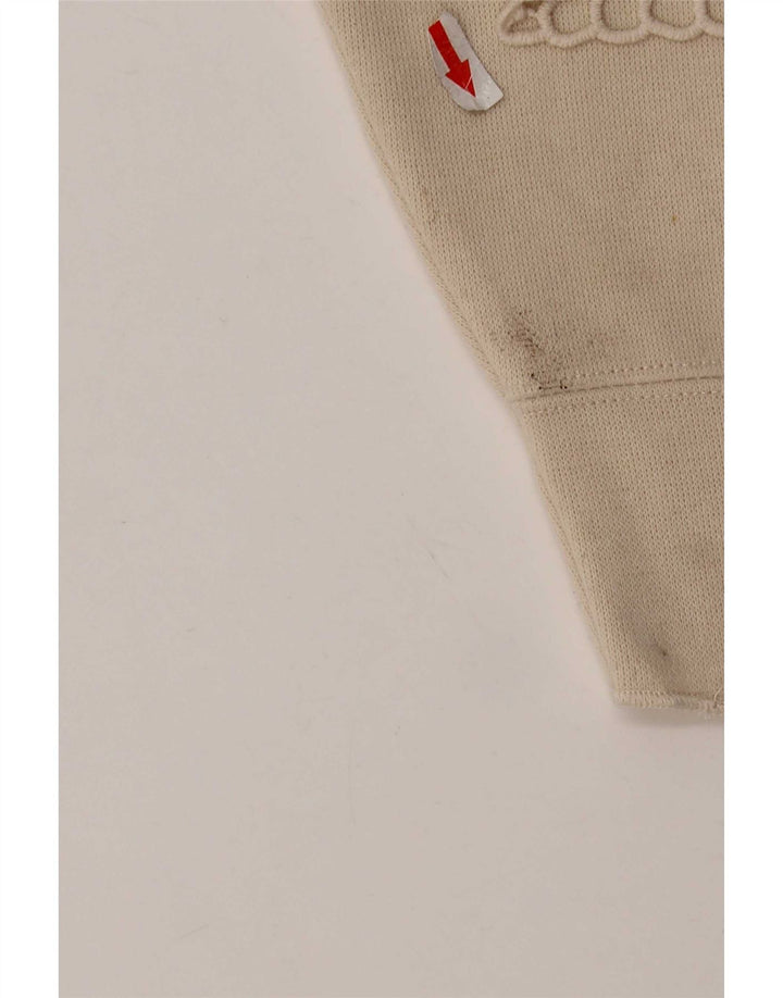 Zara Womens Oversized Sweatshirt Jumper UK 10 Pequeno Poliéster Bege