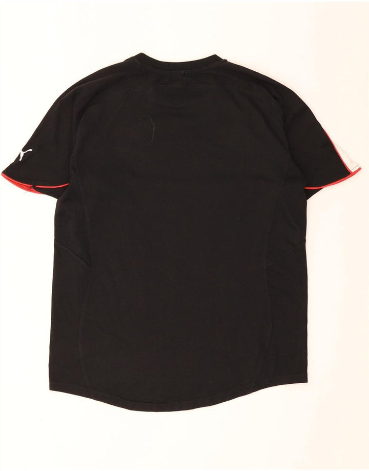 Camiseta masculina Puma Graphic Top médio preto colorblock