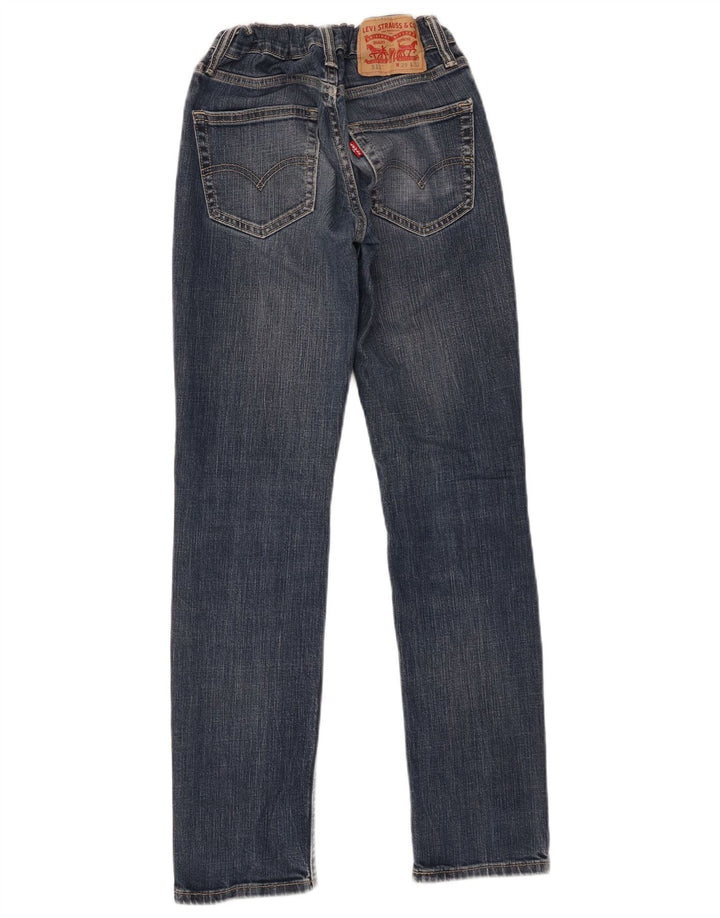 Levi's Masculino 511 Distressed Slim Jeans W29 L29 Azul Algodão