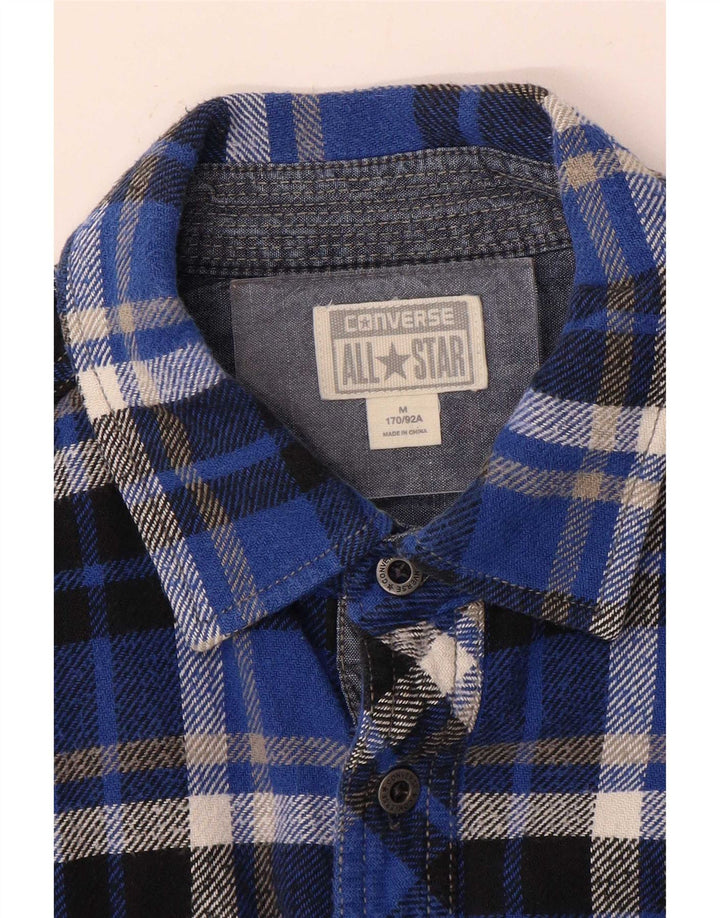 Camisa Converse Masculina Flanela Média Xadrez Azul