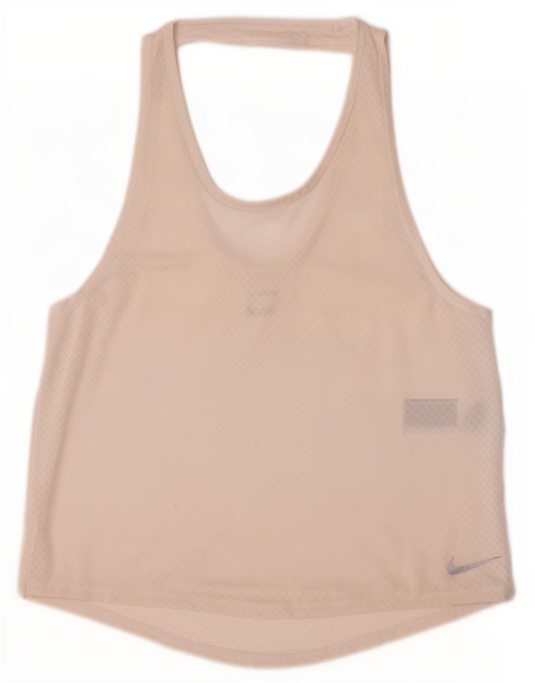 Nike Womens Dri Fit Vest Top UK 12 Médio Off White Poliéster