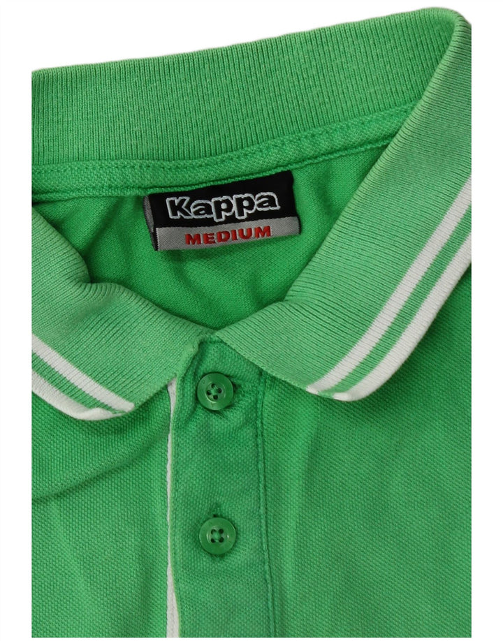 Camisa polo masculina KAPPA algodão verde médio
