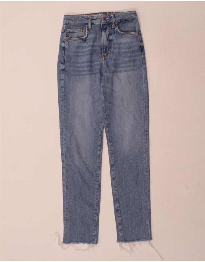 Guess Jeans Slim Feminino W24 L28 Azul Algodão
