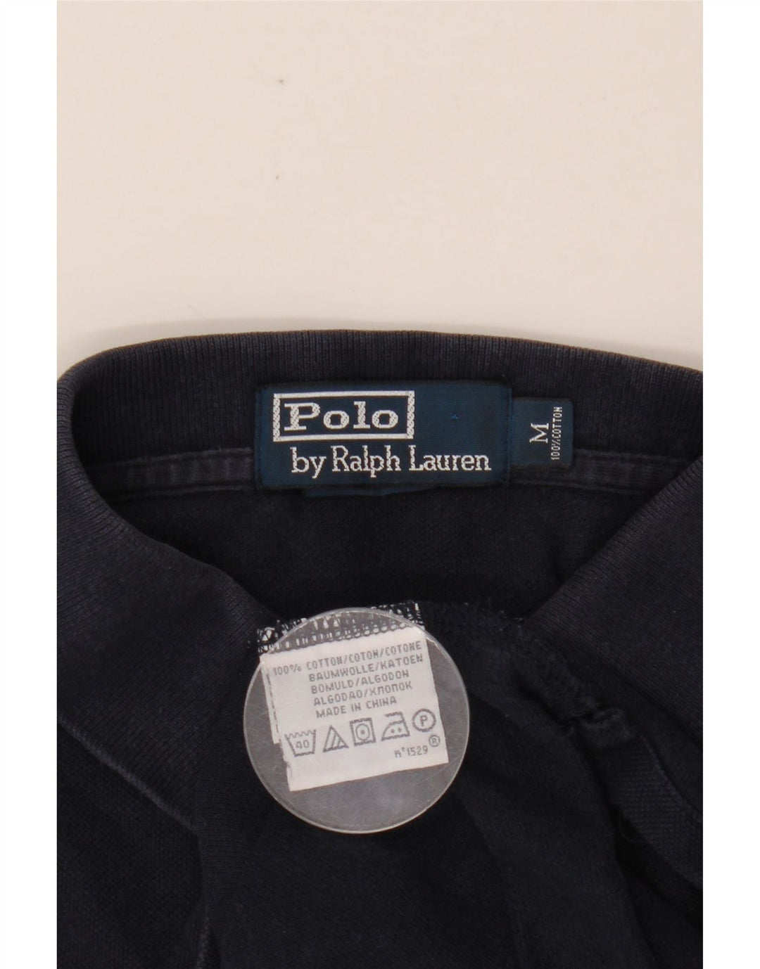 Polo masculino POLO RALPH LAUREN médio algodão azul marinho