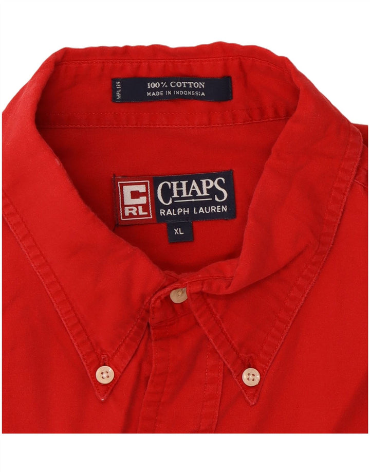 Camisa masculina Chaps Ralph Lauren XL algodão vermelho