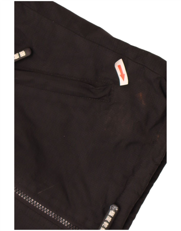 Jaqueta de chuva com capuz feminina Superdry UK 12 médio preto nylon