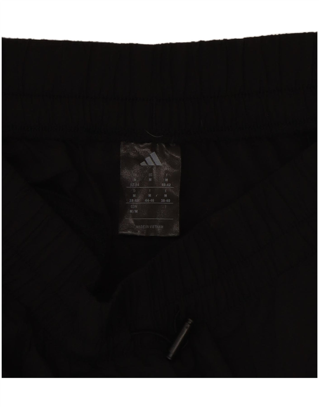 Calça de treino feminina Adidas com perna larga UK 12/14 poliéster preto médio