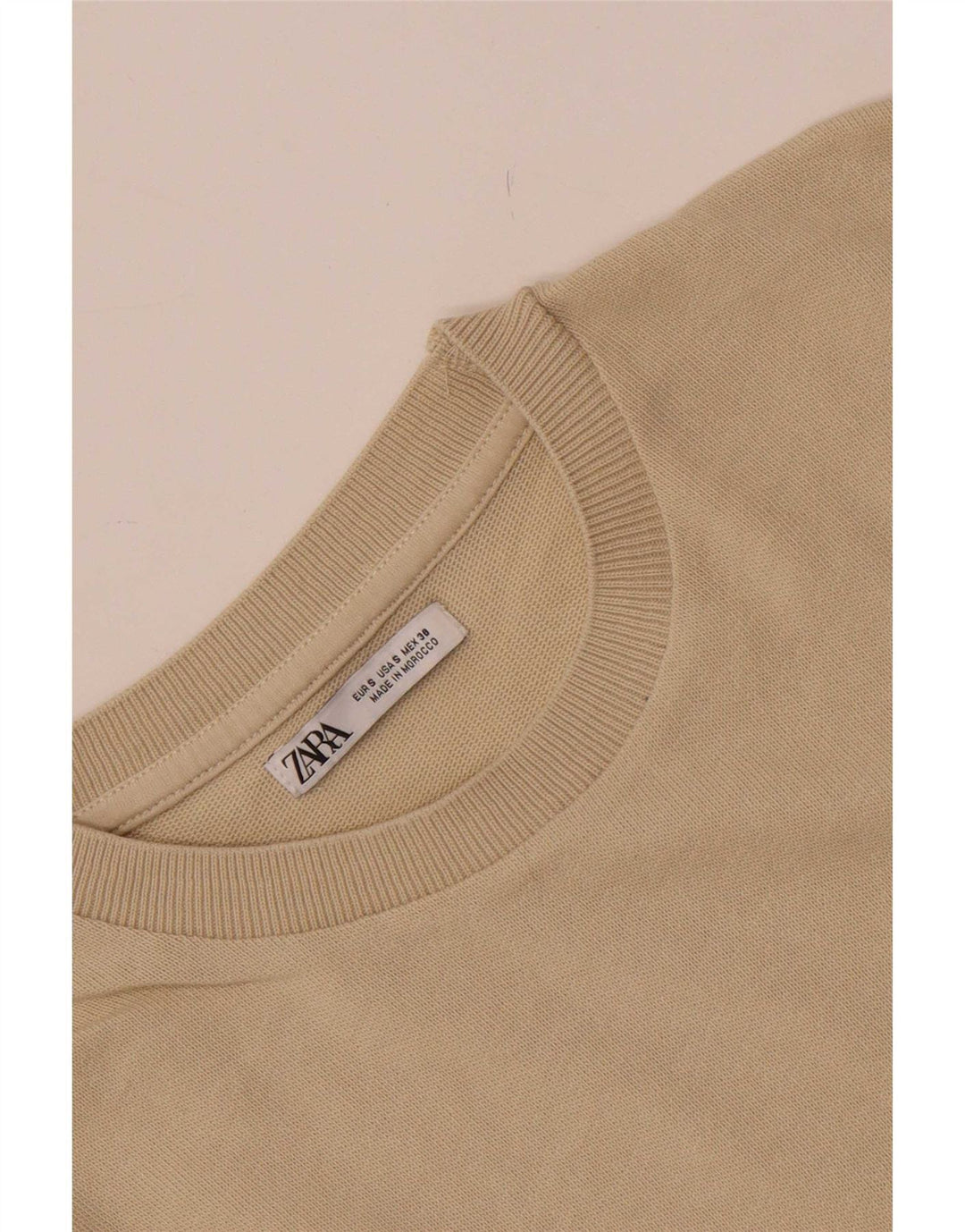 Zara Camiseta masculina Top Pequeno Bege