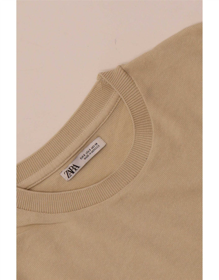Zara Camiseta masculina Top Pequeno Bege