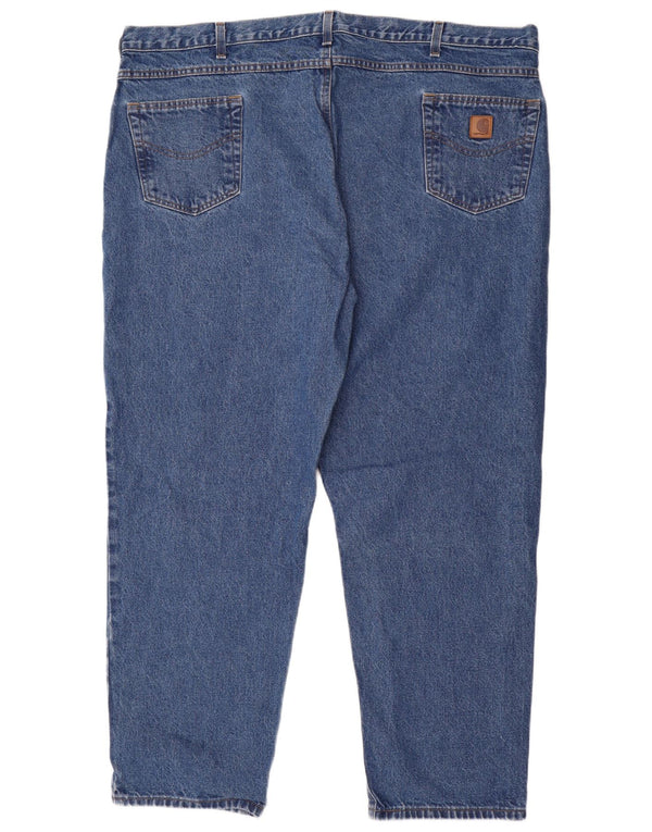 Carhartt Mens Tapered Jeans W48 L32 Azul Algodão