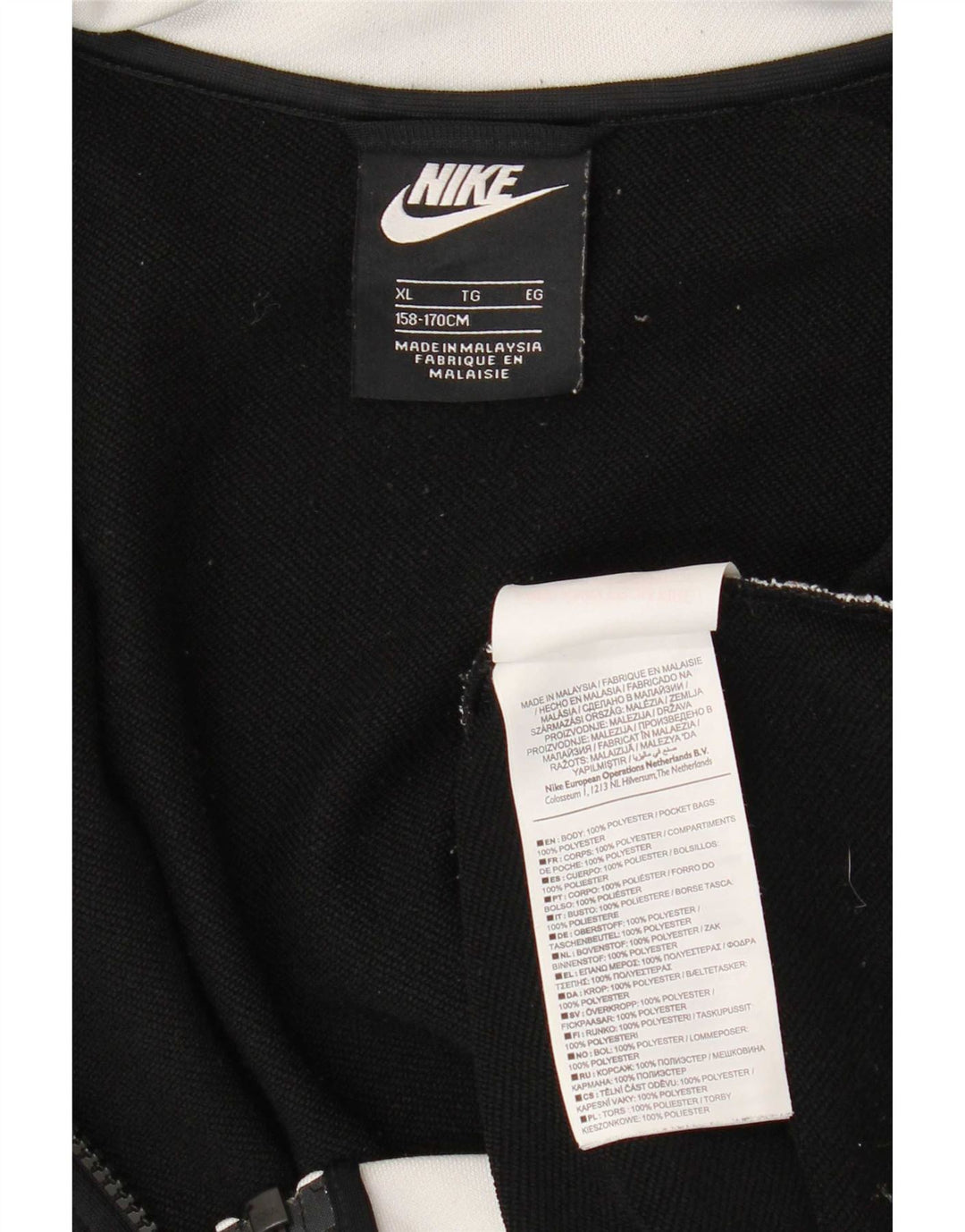 Jaqueta Nike Boys Tracksuit Top 13-14 Anos XL Preto Colorblock Poliéster