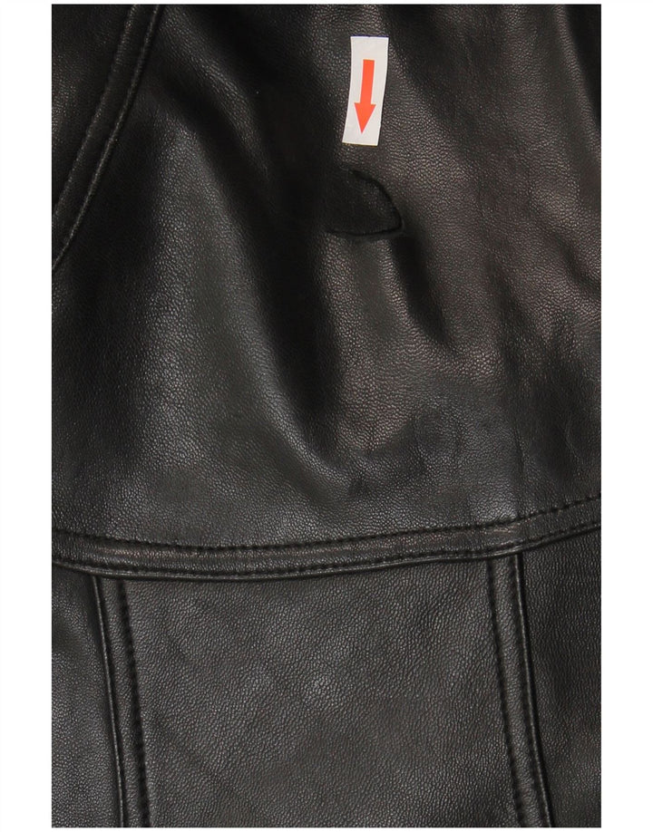 Jaqueta de couro masculina Canda Reino Unido 40 grande couro preto