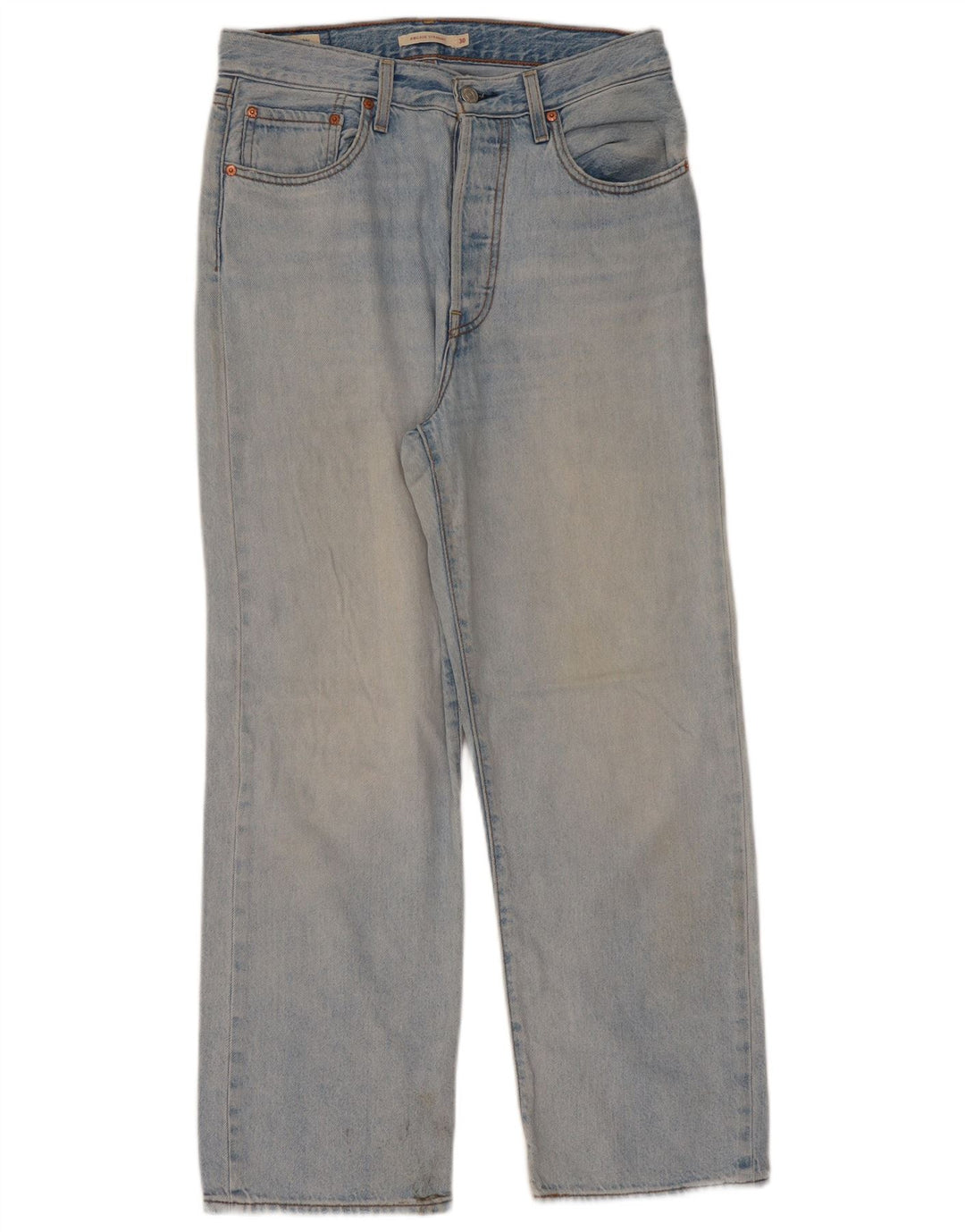 Jeans feminino Levi's Ribcage Straight W30 L29 Azul Algodão