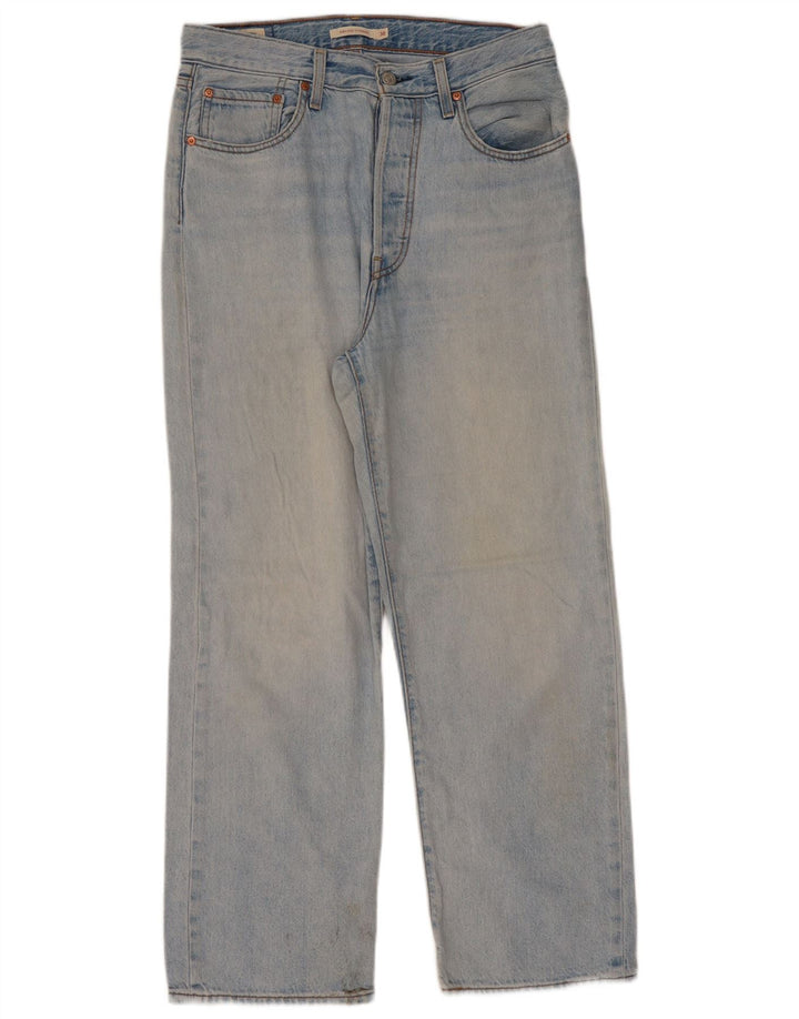 Jeans feminino Levi's Ribcage Straight W30 L29 Azul Algodão