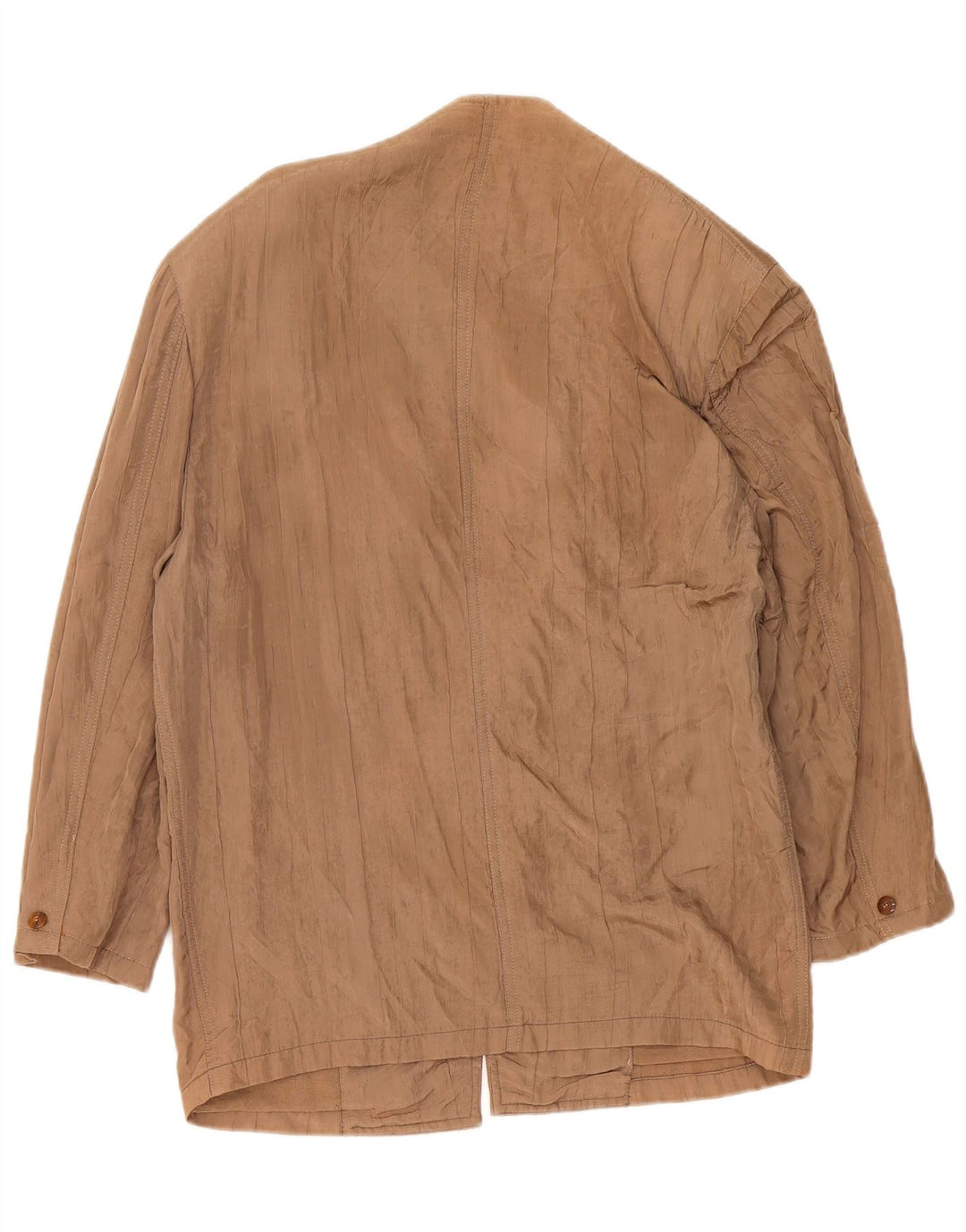 Jaqueta blazer masculina vintage com 1 botão Reino Unido 40 grande bege