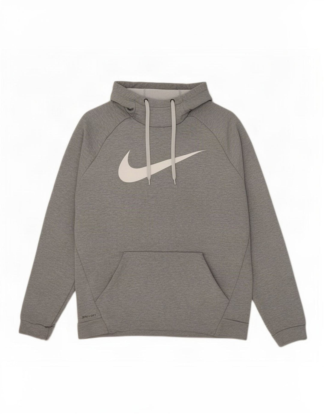 Suéter Nike masculino Dri Fit Graphic com capuz grande cinza poliéster