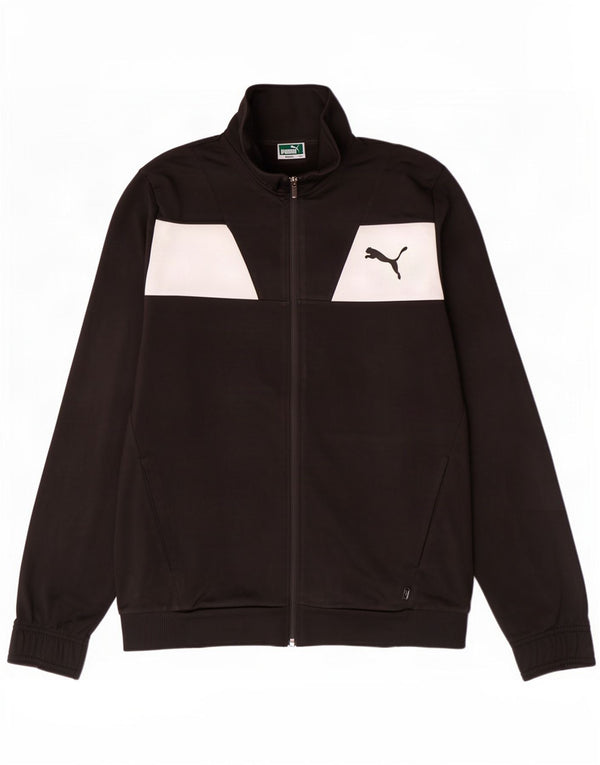 Puma Mens Tracksuit Top Jacket Médio Preto Colourblock Poliéster