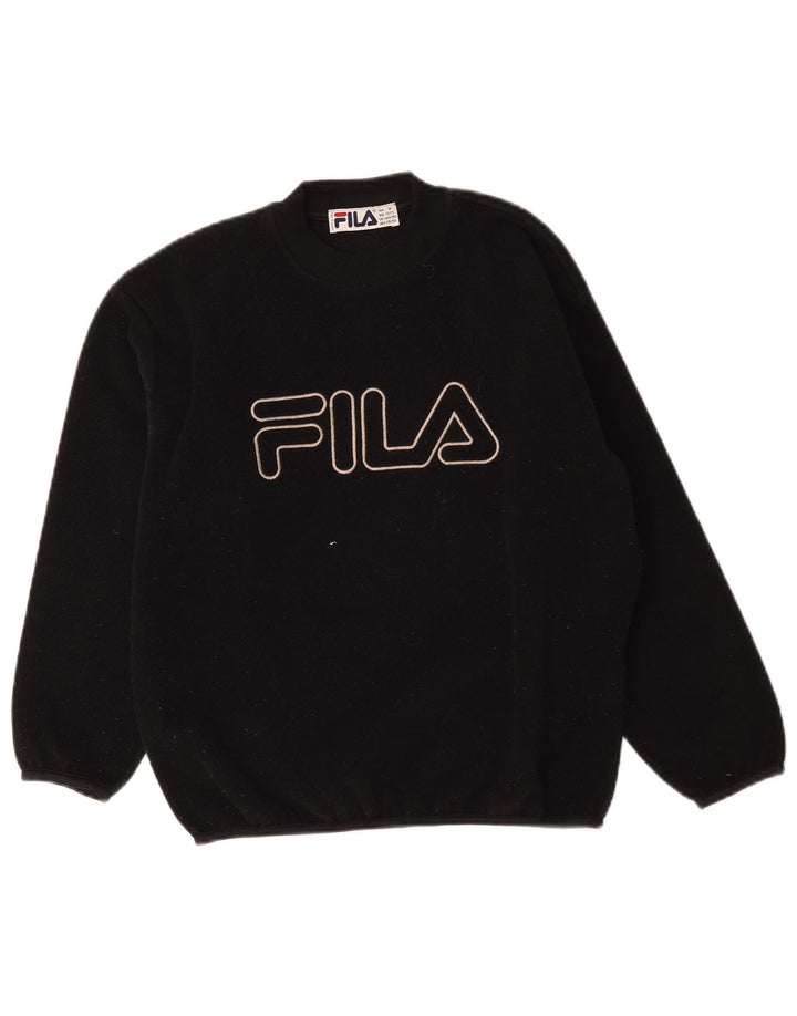 Fila Boys Graphic Fleece Jumper 10-11 Anos Preto Poliéster