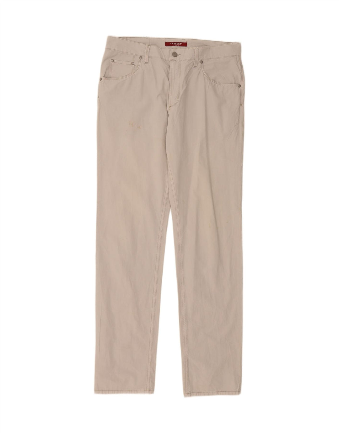 Calça masculina casual regular CARRERA W34 L34 algodão cinza